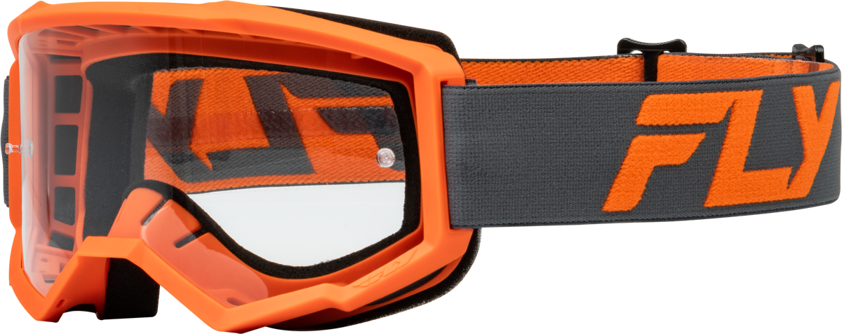 Focus Goggle Charcoal/Orange W/ Clear Lens