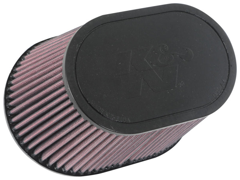 K&amp;N Universal Rubber Filter 6.25in x 4in Oval FLG / 7.375in x 5.5in Base / 6.25in x 4in Top / 5in H