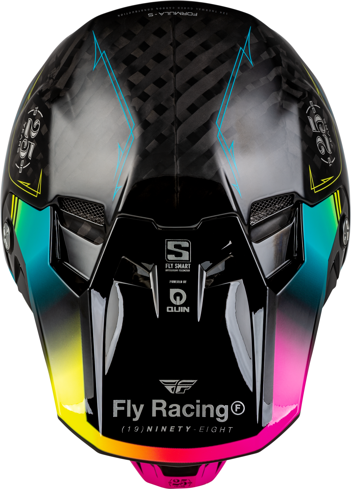 Formula S Carbon Legacy Helmet Black/Electric Blu/Fuschia Lg