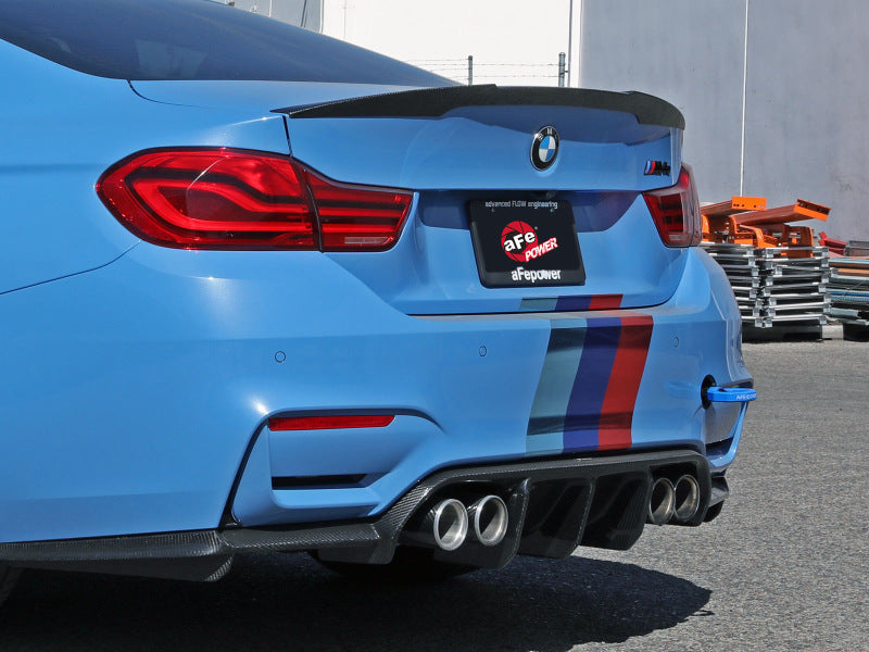 aFe Control Rear Tow Hook Blue BMW F-Chassis 2/3/4/M