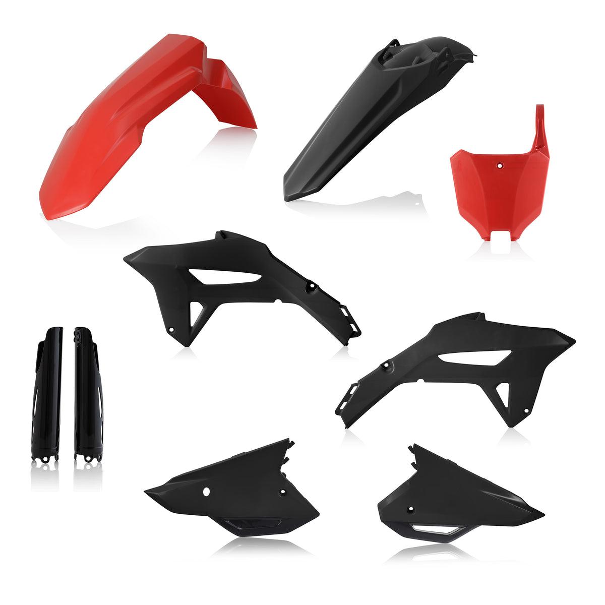 Plastic Kit  Full Hon Red/Black