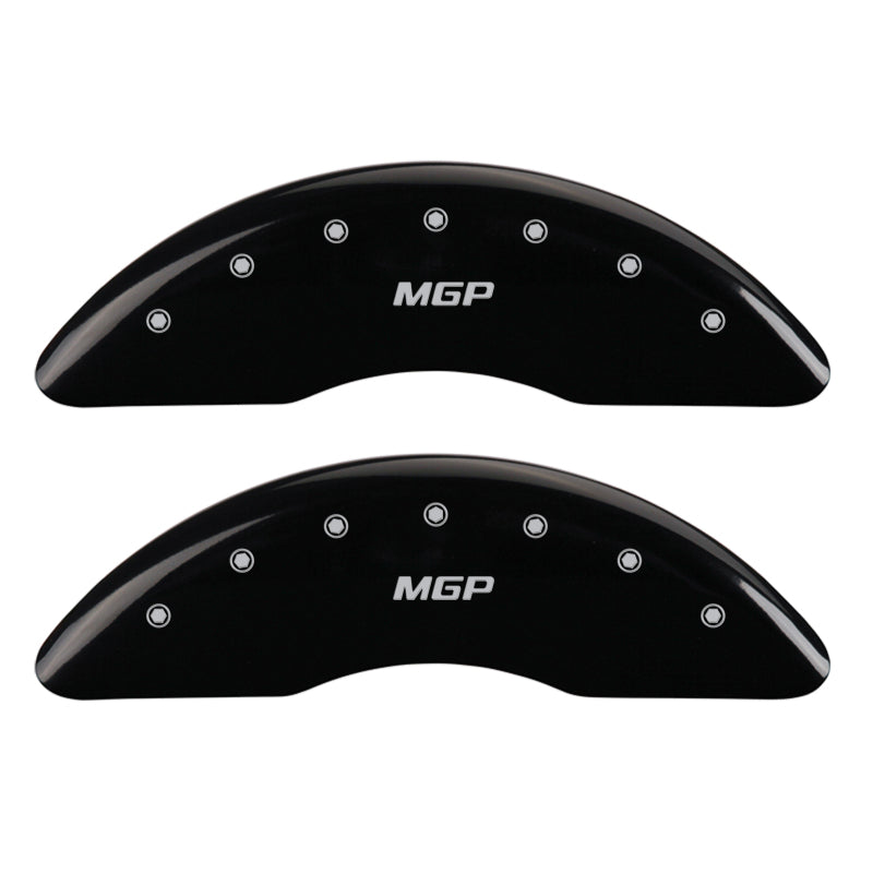 MGP 4 Caliper Covers Engraved Front &amp; Rear MGP Black finish silver ch