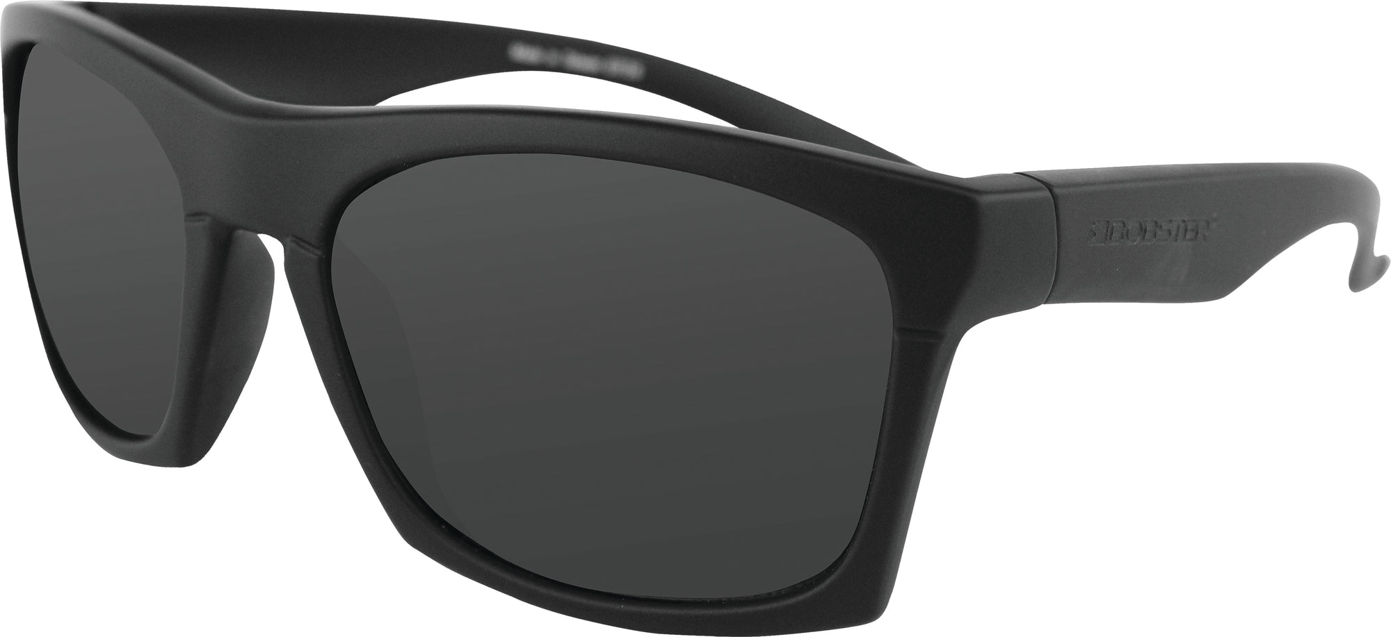 Capone Sunglass Matte Black W/Anti Fog Smoked Lens