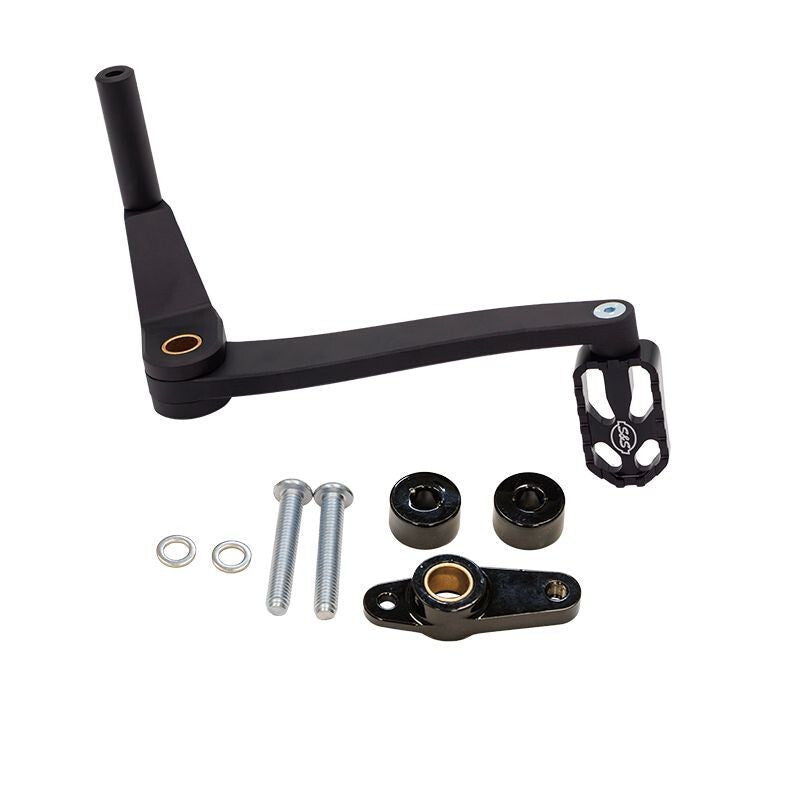 S&amp;S Cycle 2018+ M8 Softail Mid Controls Billet Brake Lever Kit - Black