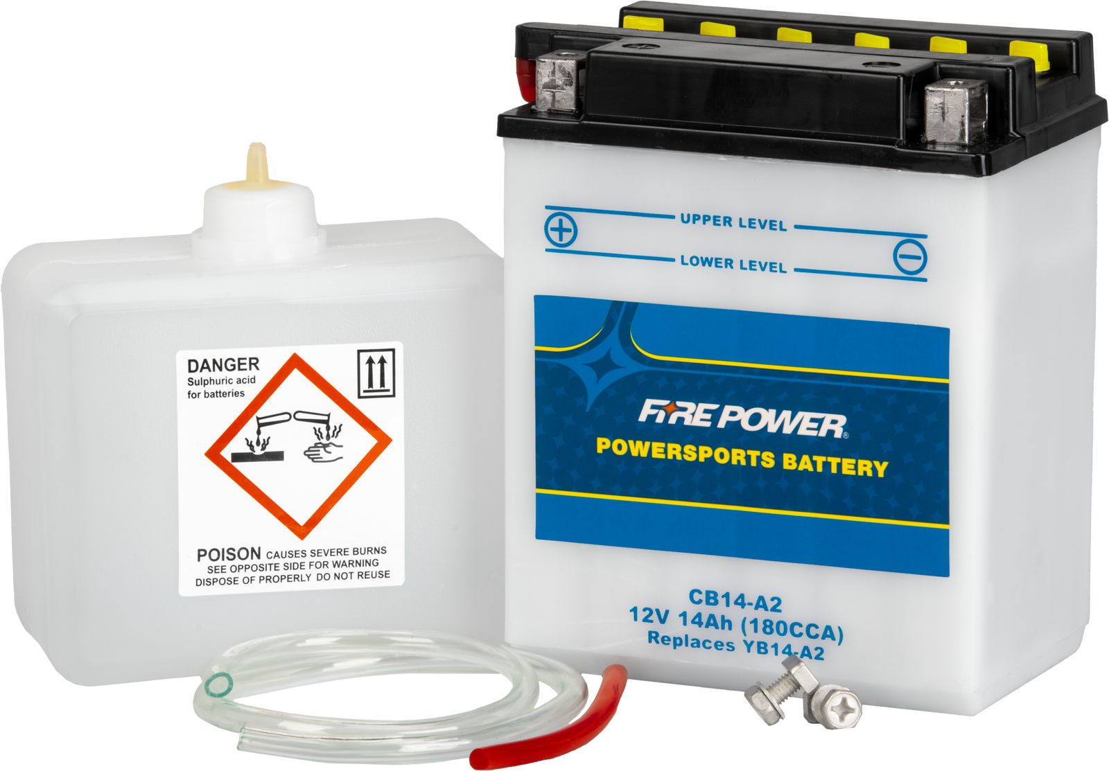 Battery W/Acid Cb14 A2 12v Heavy Duty