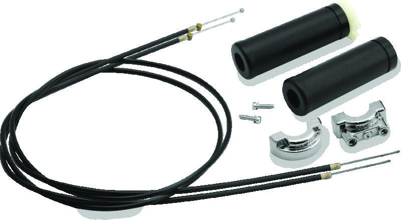 S&amp;S Cycle Universal 1in Handlebars 2-Cable Throttle Assembly Cable - 48in