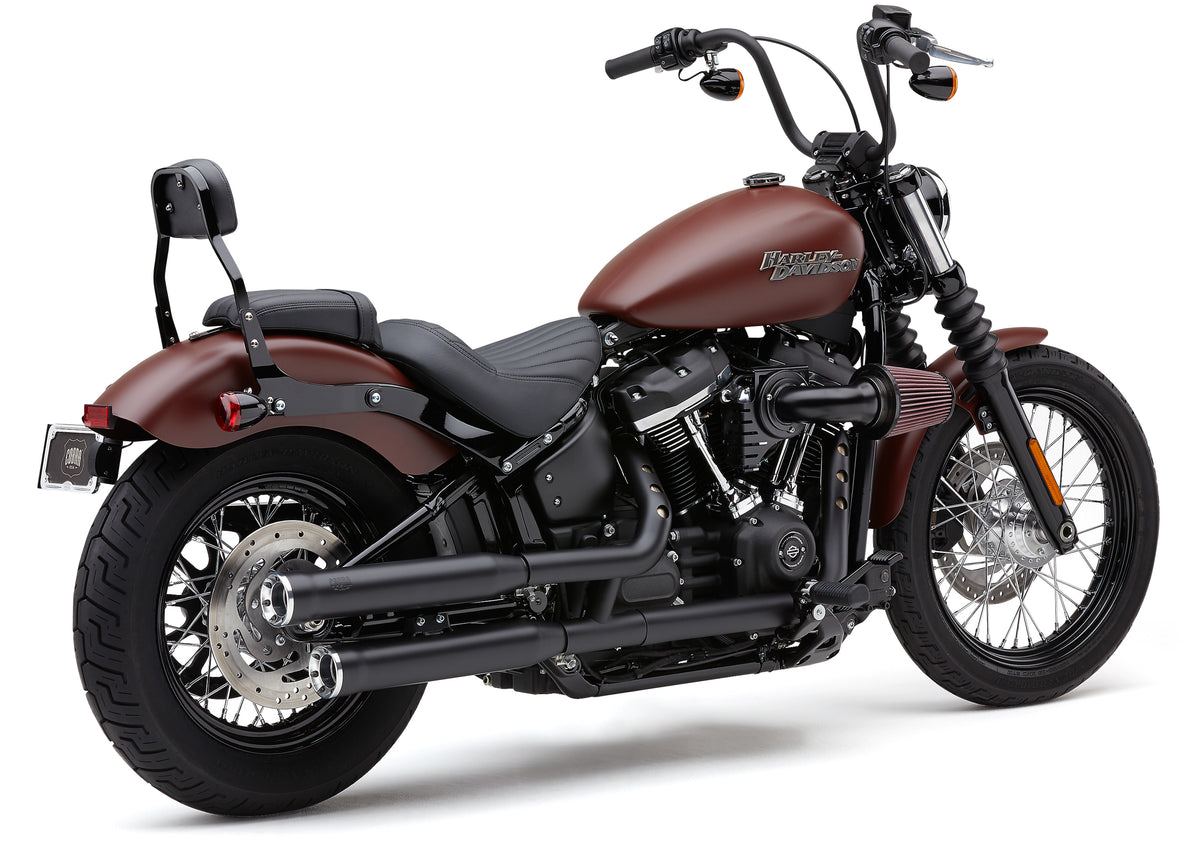 3" Rpt Slip Ons Black Softail 18 22