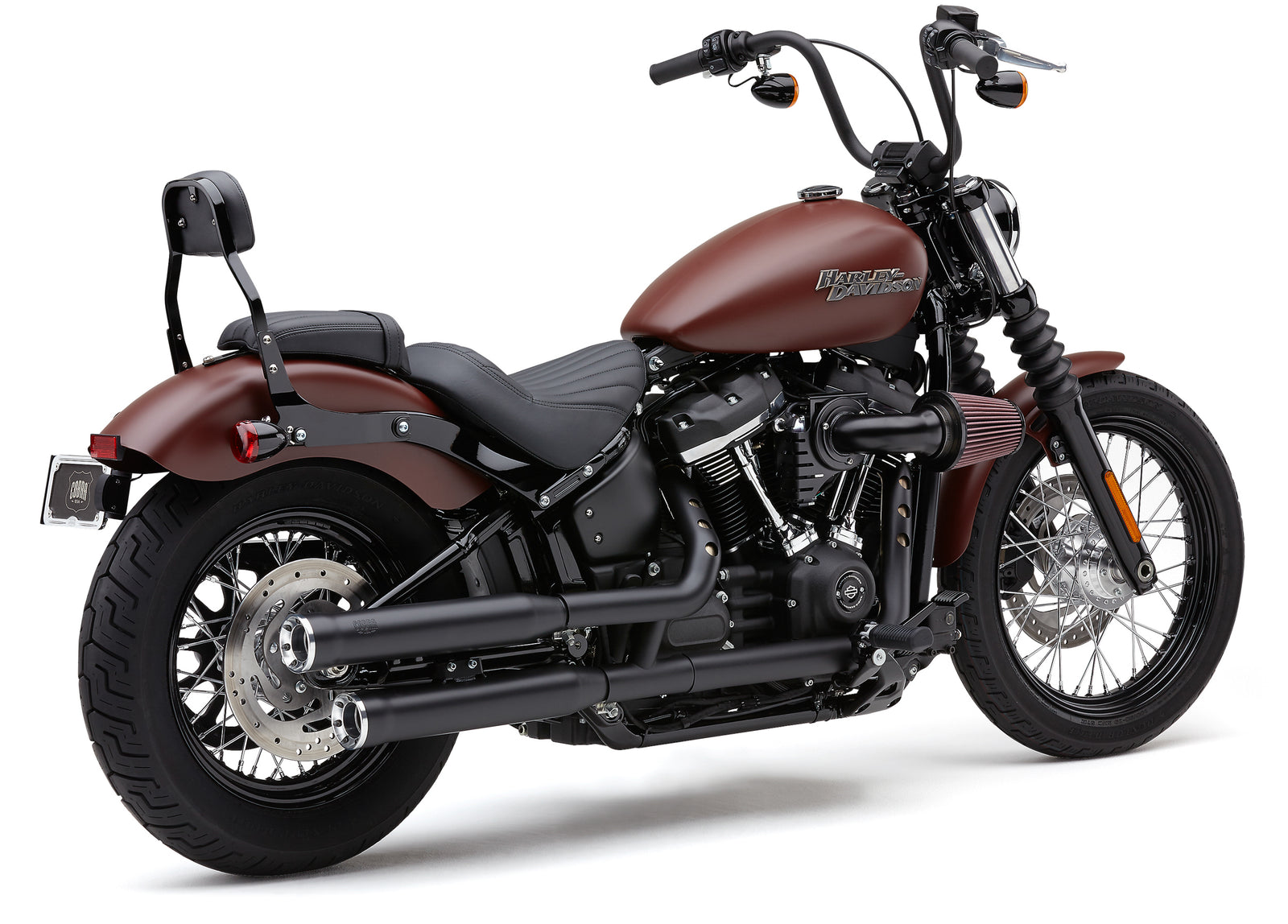 3" Rpt Slip Ons Black Softail 18 22