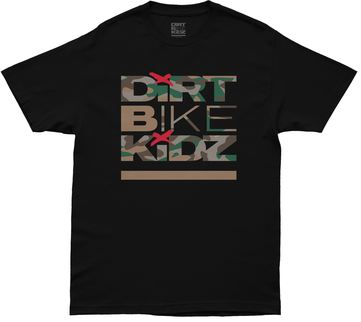Classic Camo Tee Black/Color Camo Md