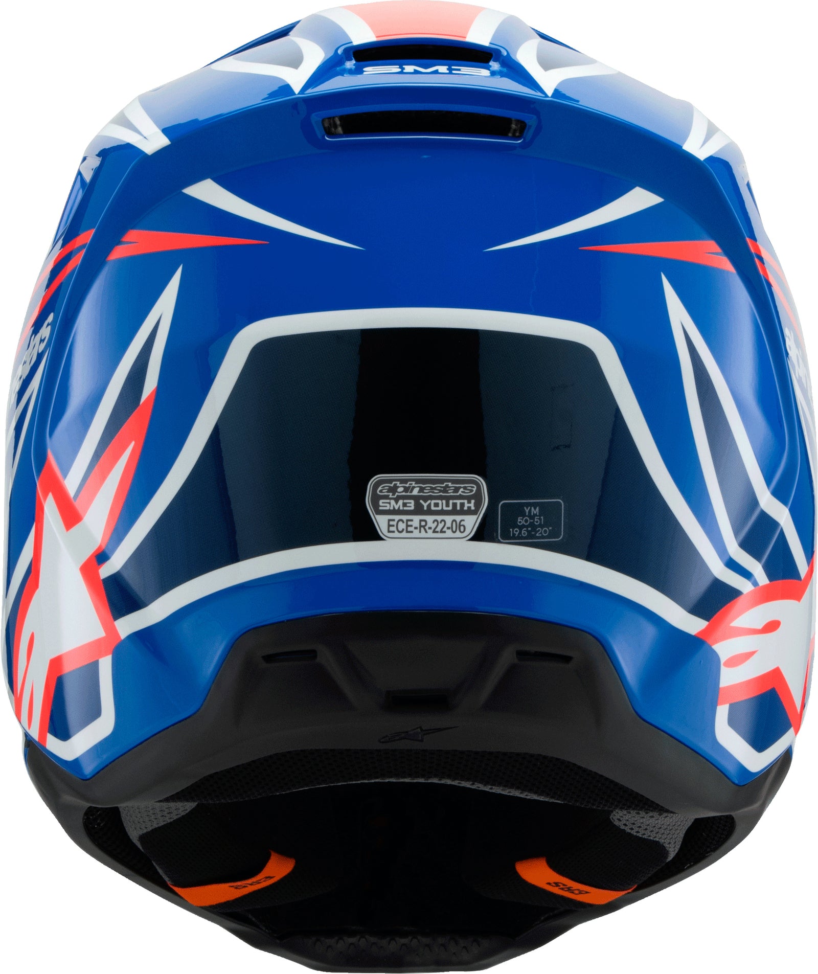 Sm3 Youth Wurx Helmet Blue/Red/Wht/Blk Yl