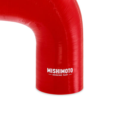 Mishimoto Silicone Reducer Coupler 90 Degree 3.5in to 4in - Red