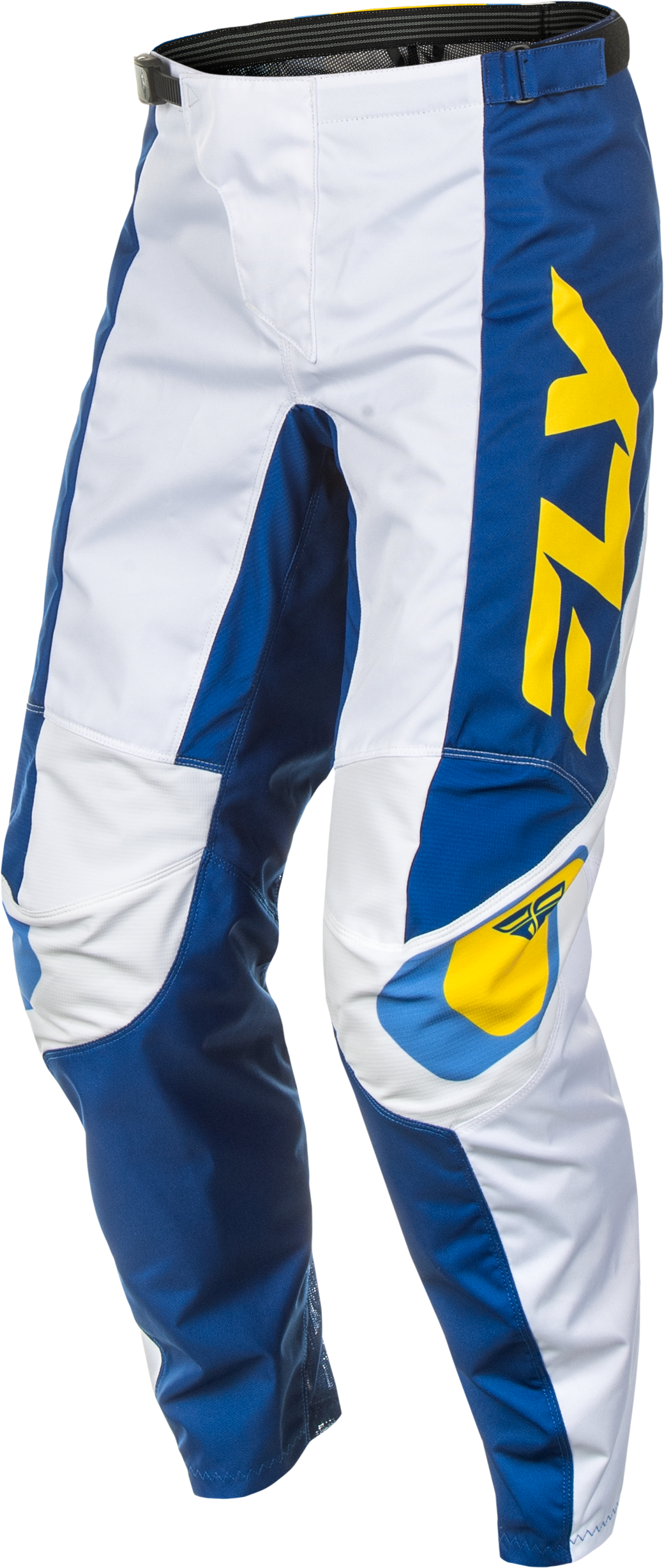 F 16 Pants Ca/Ny White/Dark Blue/Yellow Sz 34