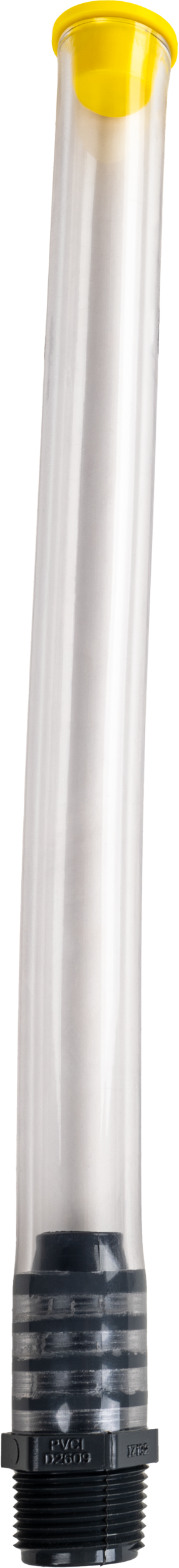 Filler Hose Push In Plug Clear 12"