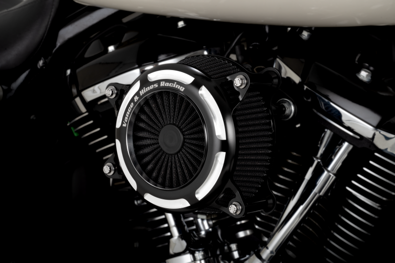 Vance &amp; Hines Harley-Davidson Touring/Tri-Glide/Softail VO2 Onyx Air Intake Kit - Contrast
