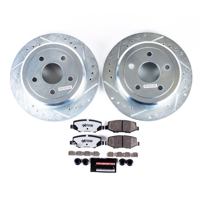 Power Stop 07-17 Jeep Wrangler Rear Z36 Truck &amp; Tow Brake Kit