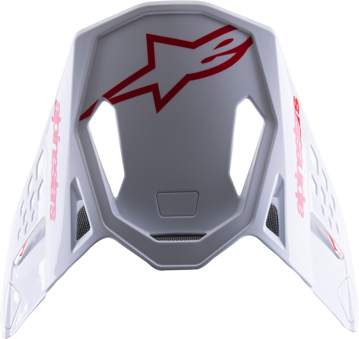 S M8 Radium 2 Visor Bright Red/White