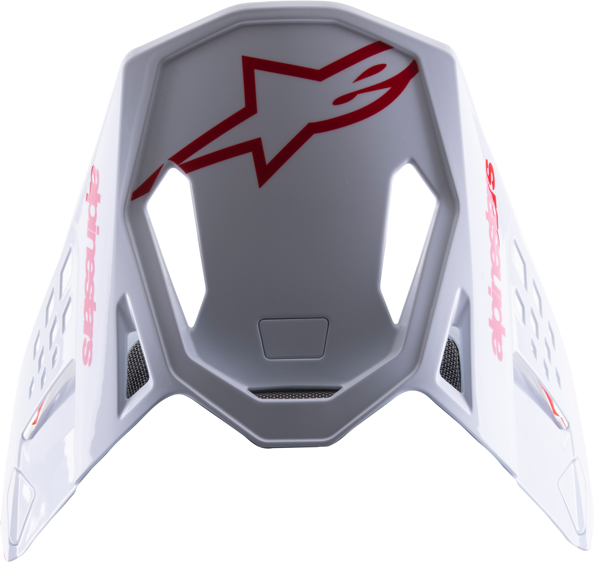 S M8 Radium 2 Visor Bright Red/White