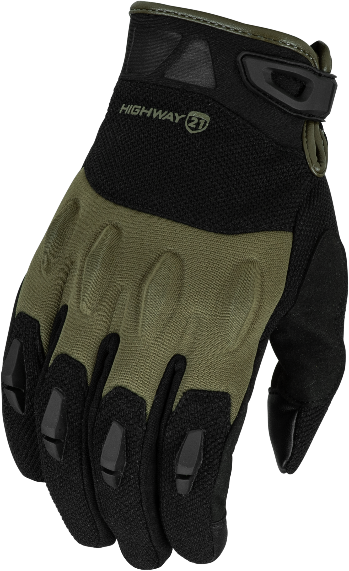 Fury Gloves Black/Olive 3x