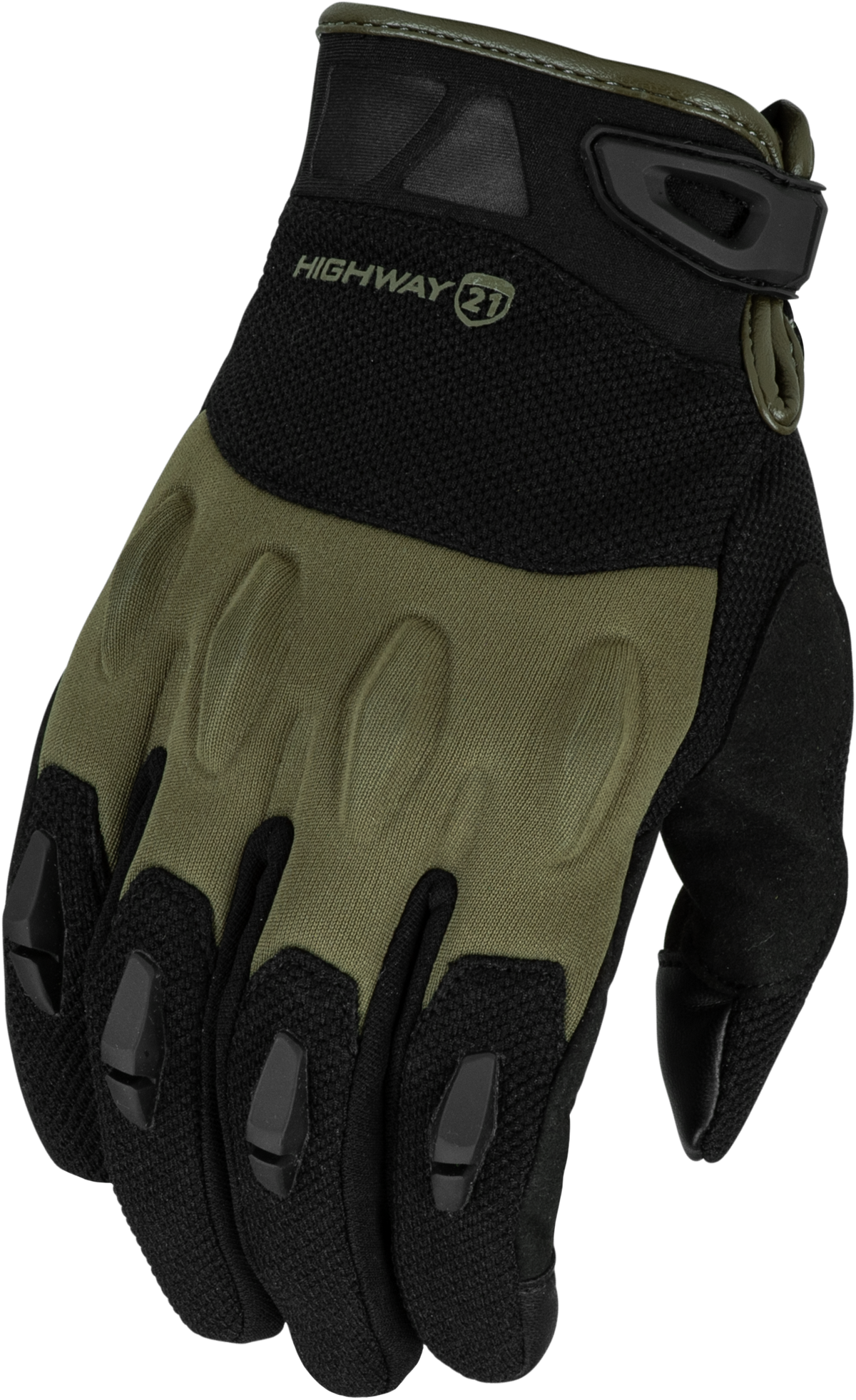 Fury Gloves Black/Olive 2x