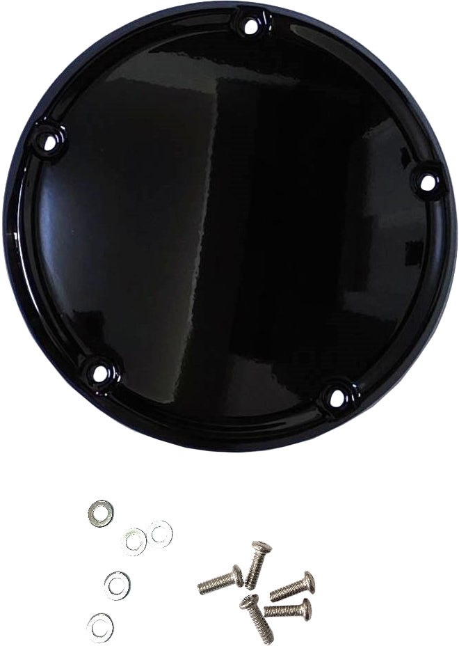 Smooth Derby Cover Gloss Blk M8 Softail Oe#25700971