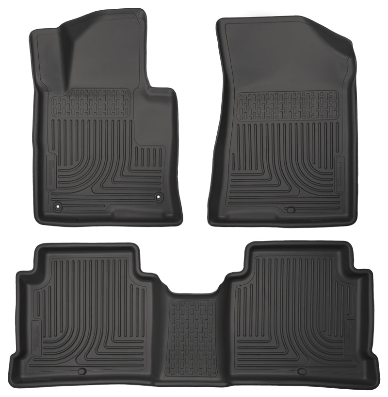 Husky Liners 2015 Hyundai Sonata Weatherbeater Black Front &amp; 2nd Seat Floor Liners