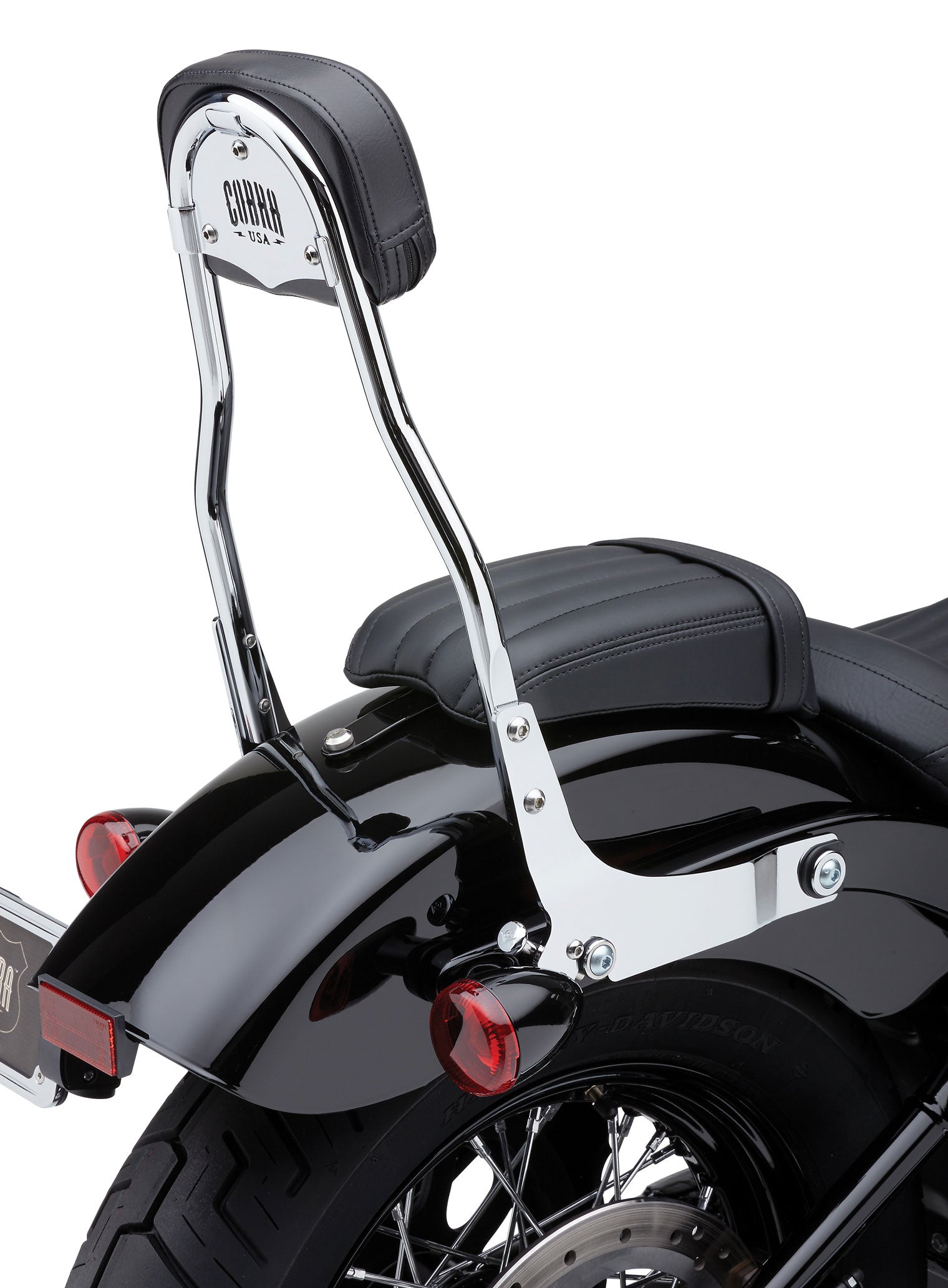 Detachable Backrest Round Chrome Flde/Flsl/Fxbb 18 22