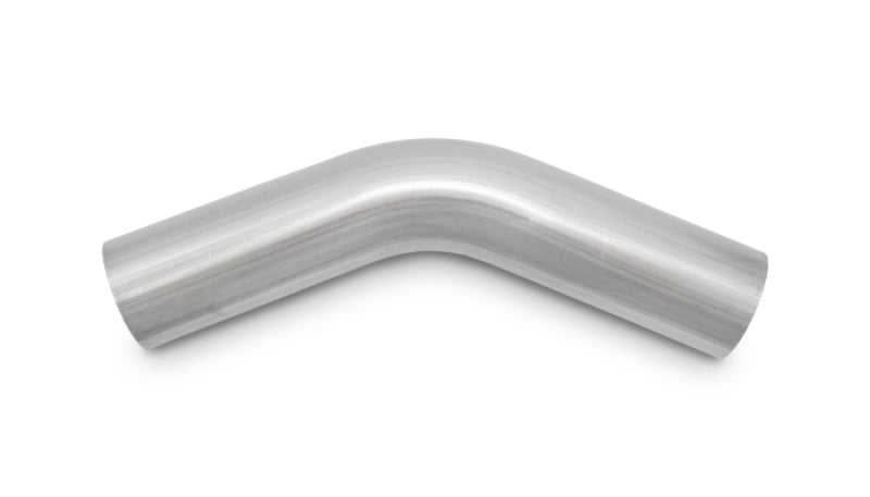 Vibrant 3in O.D. T304 SS 45 deg Mandrel Bend 6in x 6in leg lengths (5in Centerline Radius)