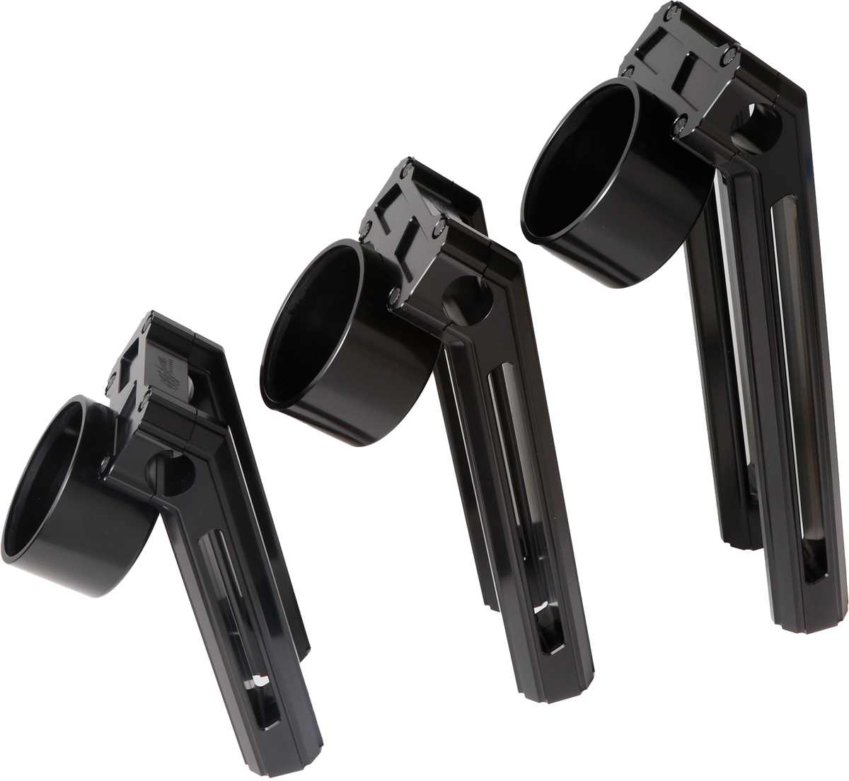 H/D Billet Speedo Mount Black Req Hofmann Risers