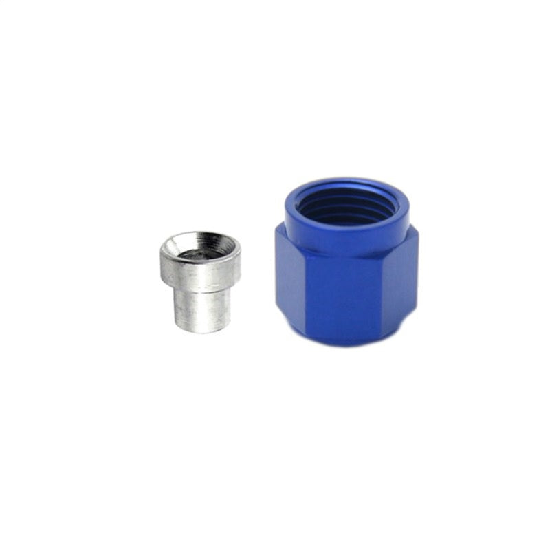 Nitrous Express 3AN B-Nut &amp; Sleeve - Blue
