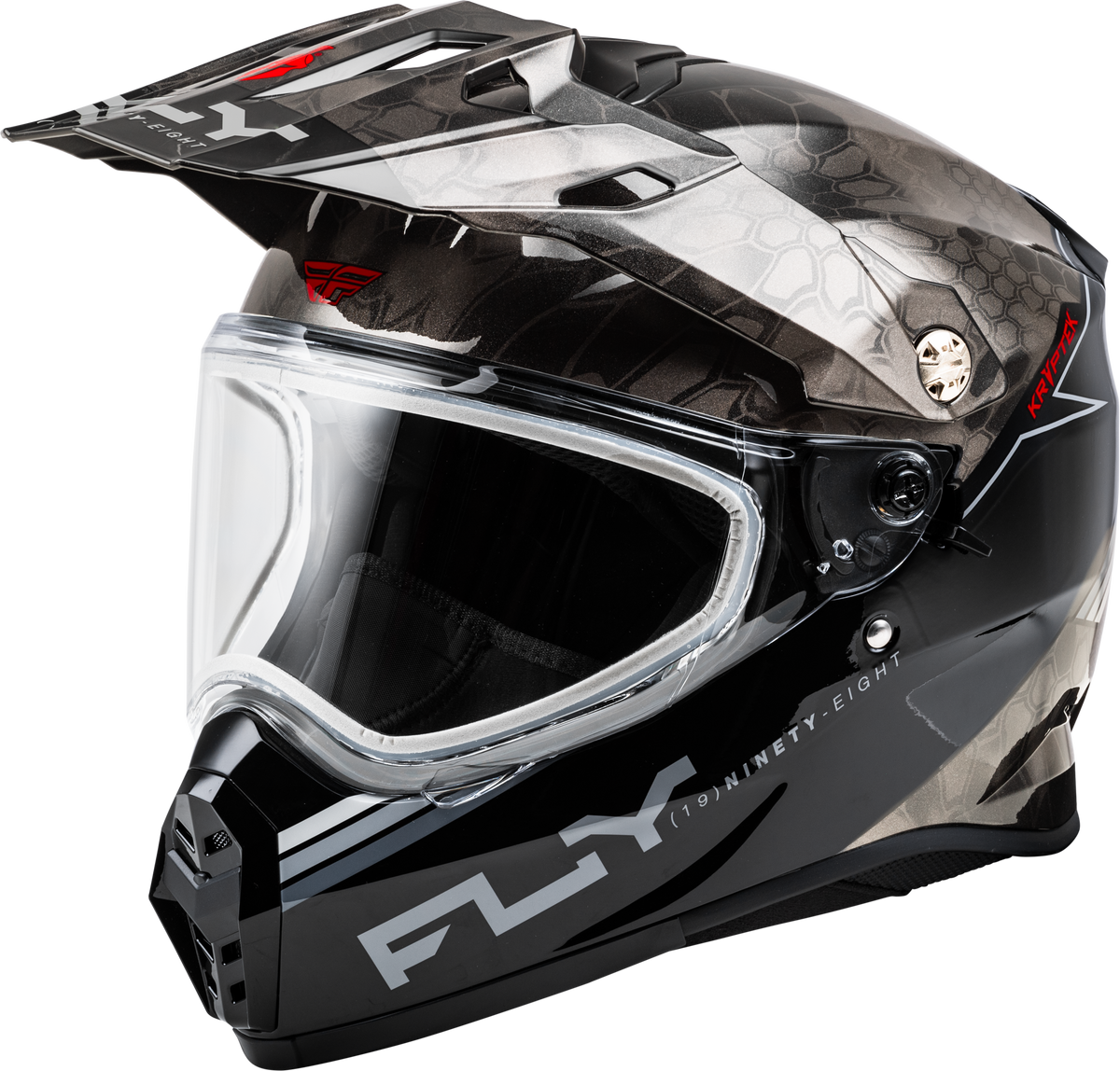 Trekker Cw Conceal Helmet Dual Shld Black/Grey/White Md