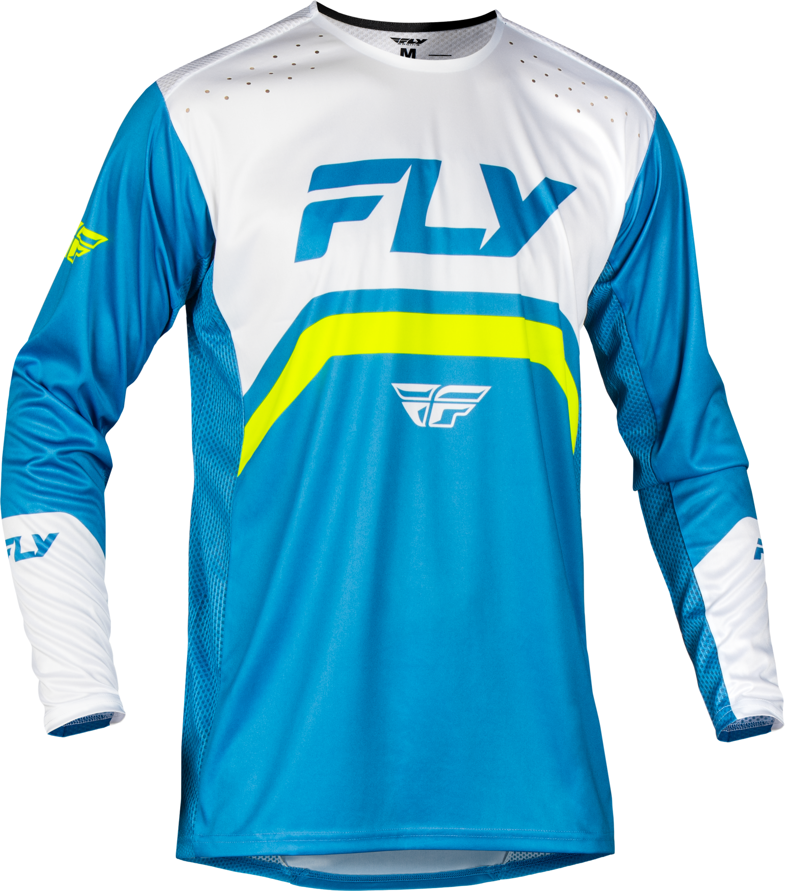 Rayce Bicycle Jersey Blue/White/Lime Green Xl