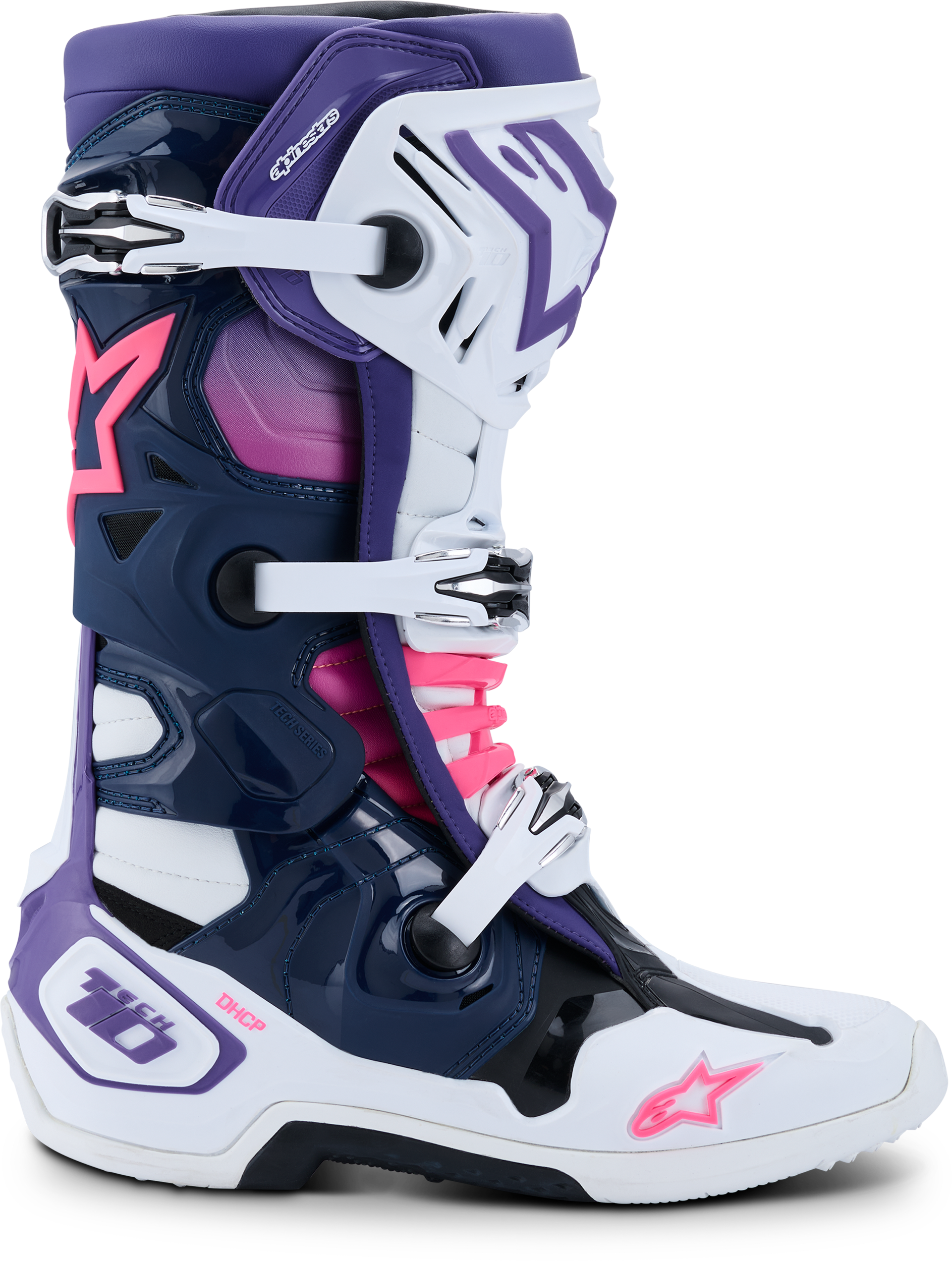 Tech 10 Wht/Violet/Nvy Bl/Pnk Fl 9