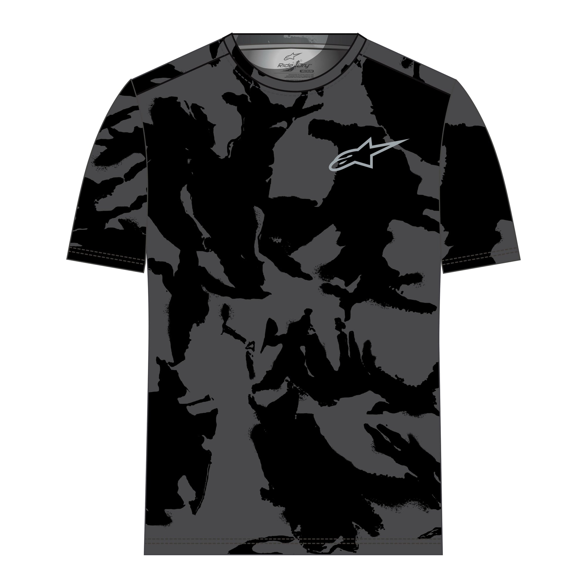 Camo Performance Ss Tee Black/Camo Xl