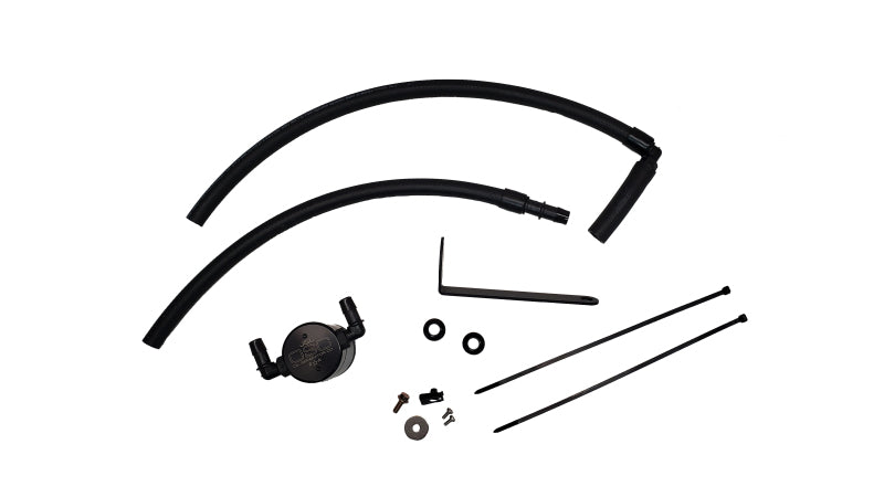J&amp;L 22-25 Subaru BRZ/GR86 2.4L Passenger Side Oil Separator 3.0 - Black Anodized