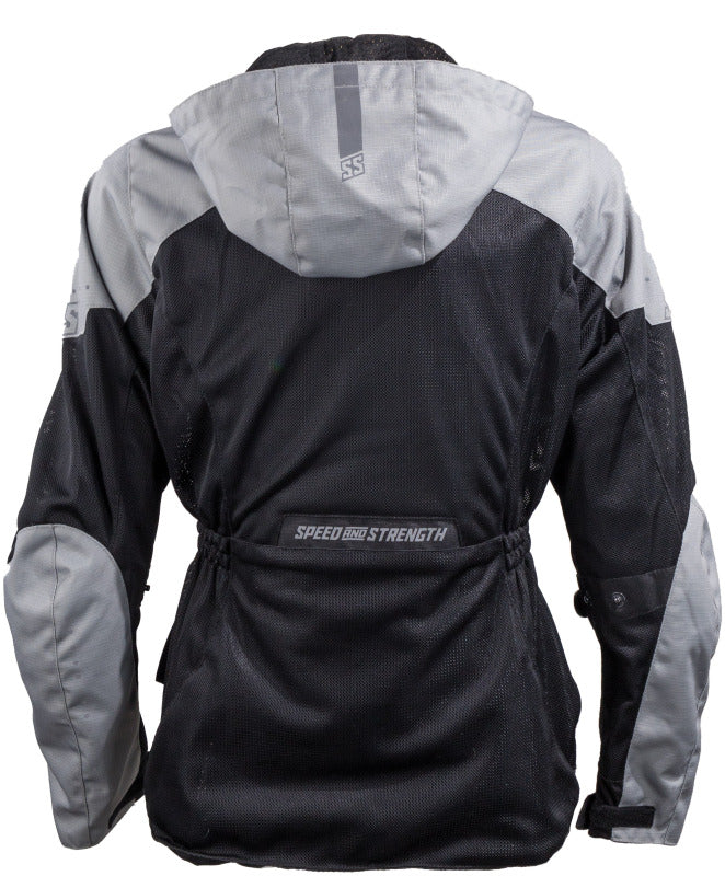 Speed and Strength Starstruck Mesh Jacket Grey/Black Womens - Large
