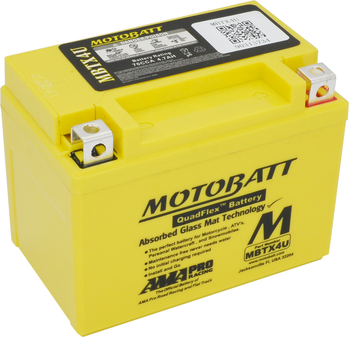 Battery Mbtx4u Sealed Factory Activated