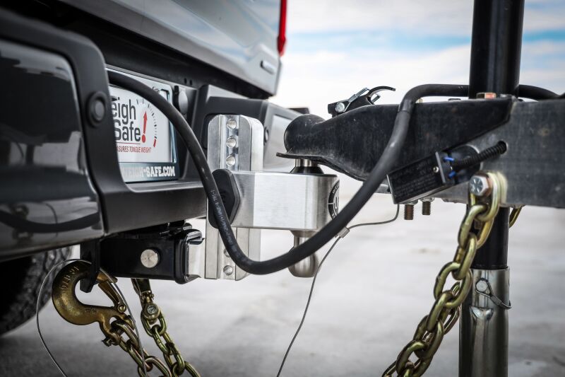 Weigh Safe 180 Hitch 6in Drop Hitch & 2in Shank (10K/12.5K GTWR) w/WS05 - Aluminum