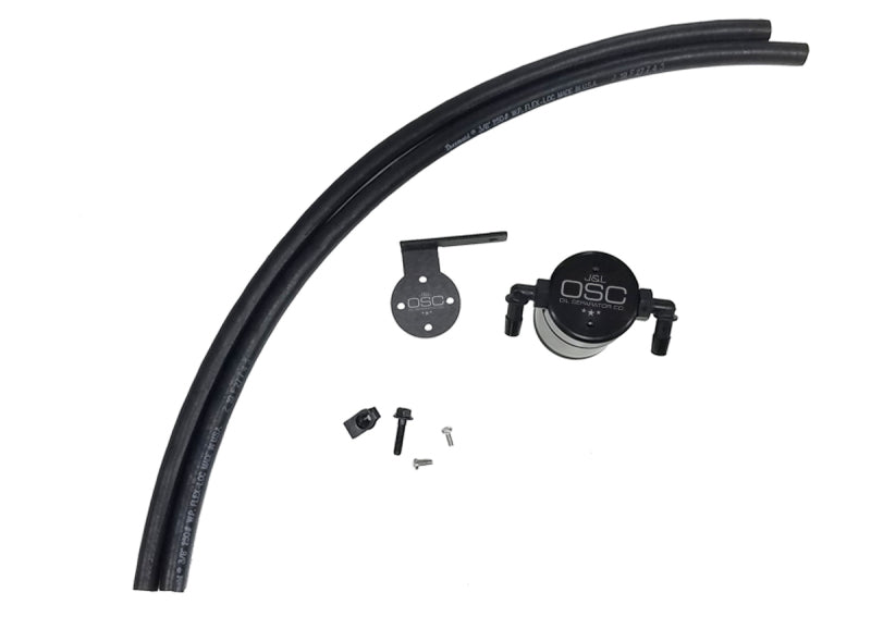 J&amp;L 13-18 Ford Escape 2.0 EcoBoost 2.0 Oil Separator 3.0 Passenger Side - Black Anodized