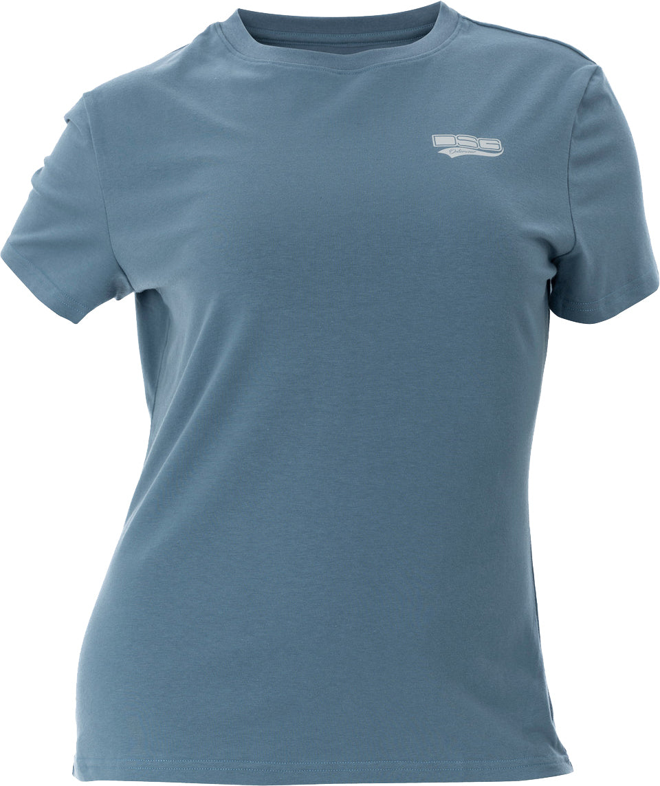 Dsg Casual Logo Tee Steel Blue Lg