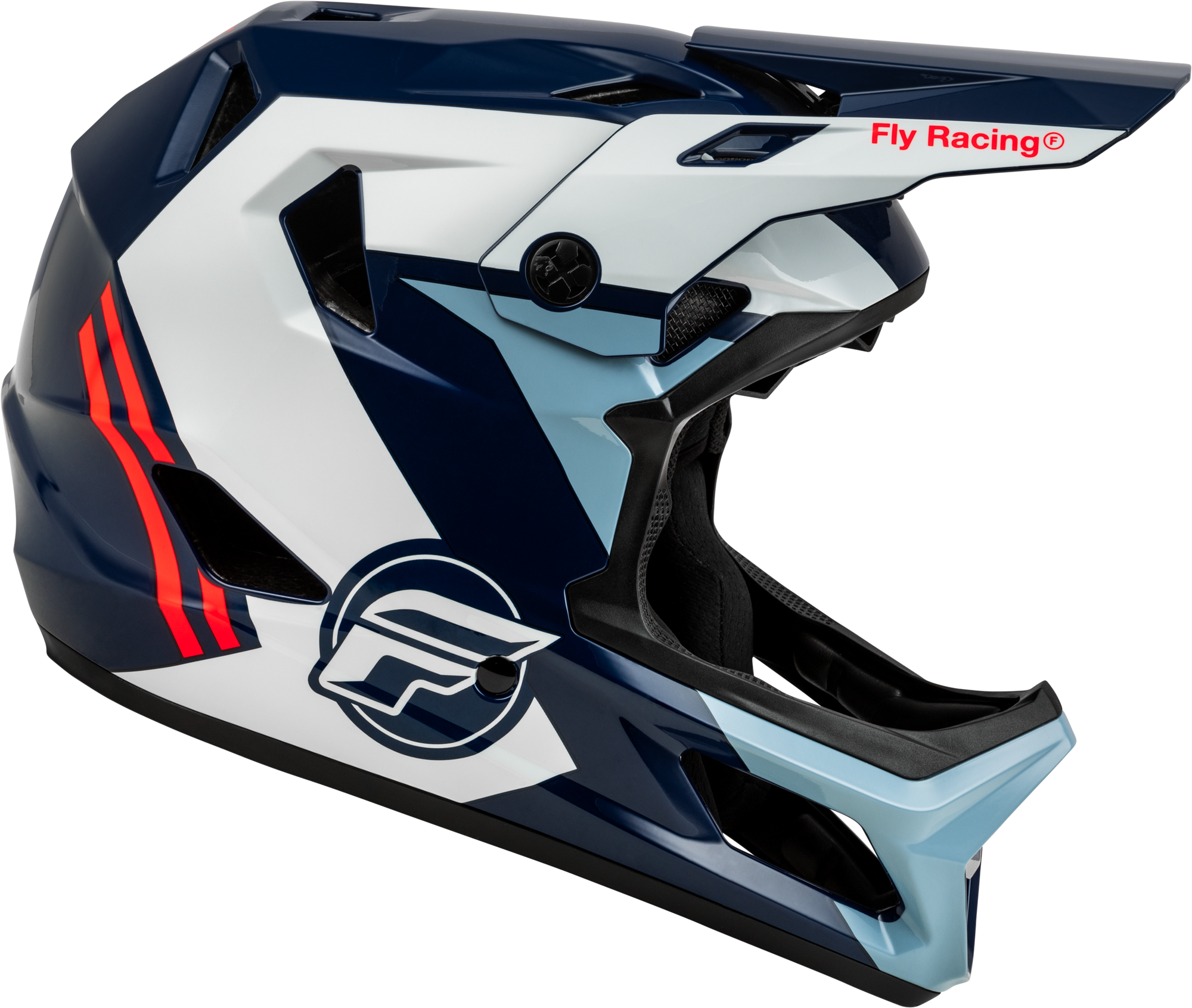 Rayce Bicycle Helmet Red/White/Blue Lg