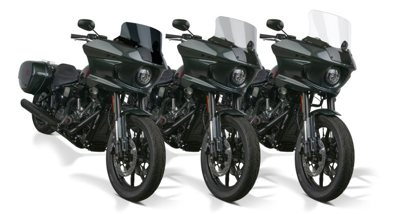 National Cycle 22+ Harley Davidson LowRider ST V-Stream Quantum Plus Short Windshield- Dk. Tint