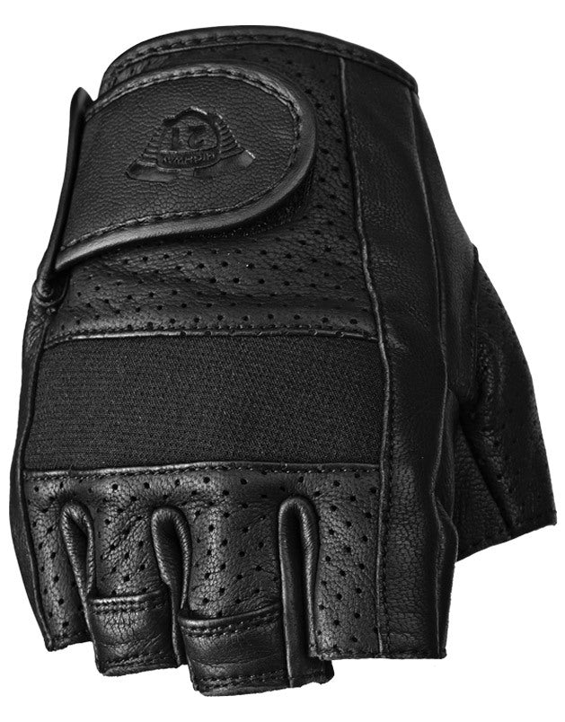 Half Jab Perforated Gloves Black 2x