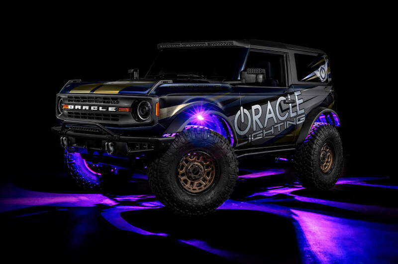 Oracle Underbody RGB+W Wheel Well Rock Light Kit - 8 PCS - ColorSHIFT SEE WARRANTY