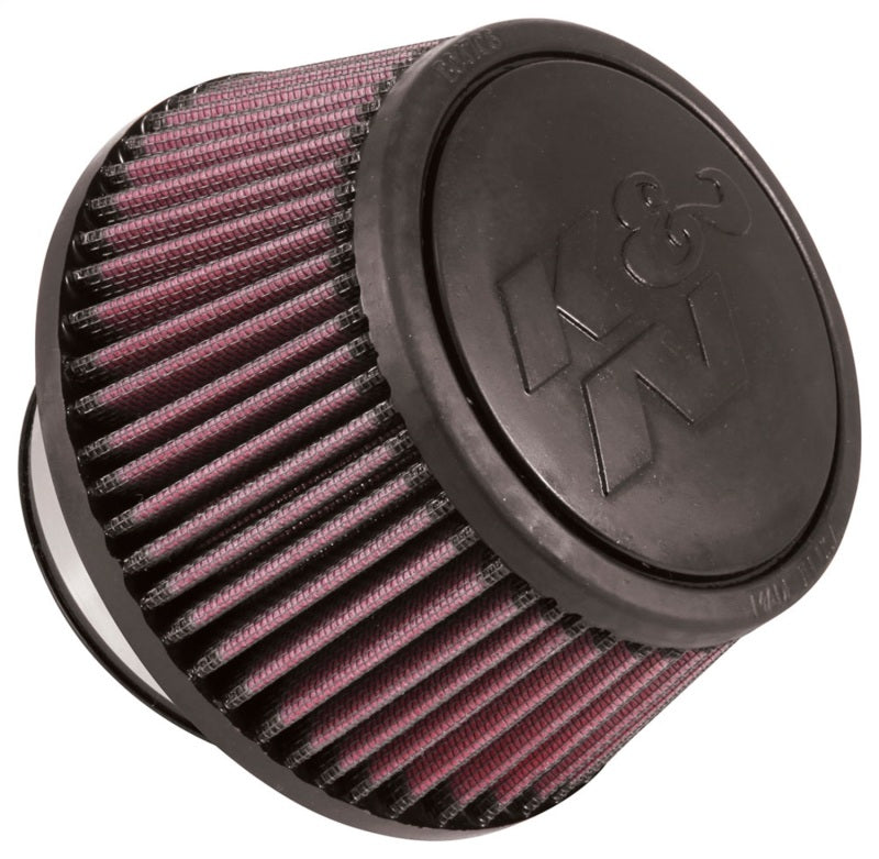 K&amp;N Universal Round Clamp-On Air Filter 3in Flange ID x 6in Base OD x 4.625in Top OD x 3in Height