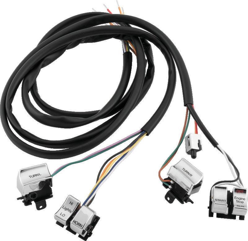 Twin Power 82-95 Big Twin and XL Chrome Handlebar Switch Kit