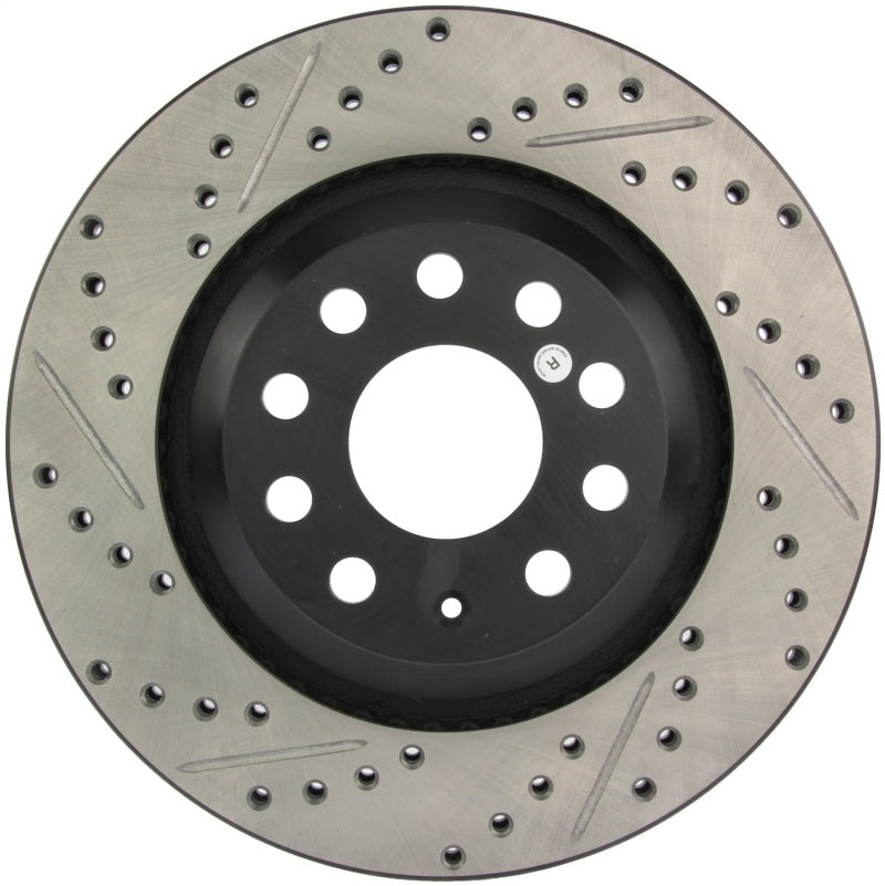 StopTech 09 VW Passat CC / 06-09 Passat Slotted &amp; Drilled Right Rear Rotor