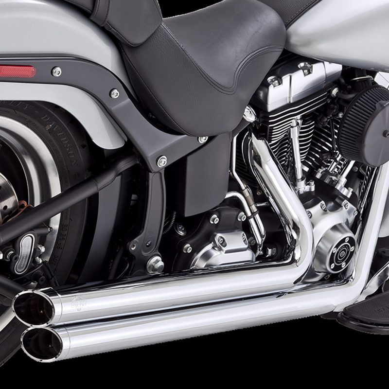 Vance &amp; Hines HD Softail 86-17 Big Shots Staggered Chrome PCX Full System Exhaust