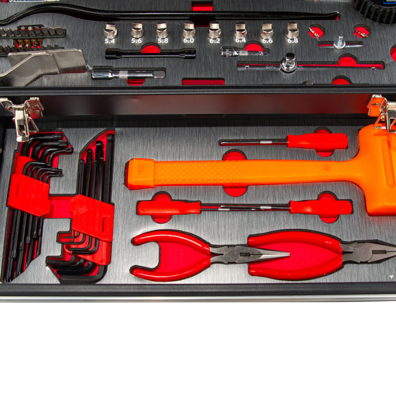 BikeMaster 3 Drawer Toolbox -  Includes 129 Piece Tool Set