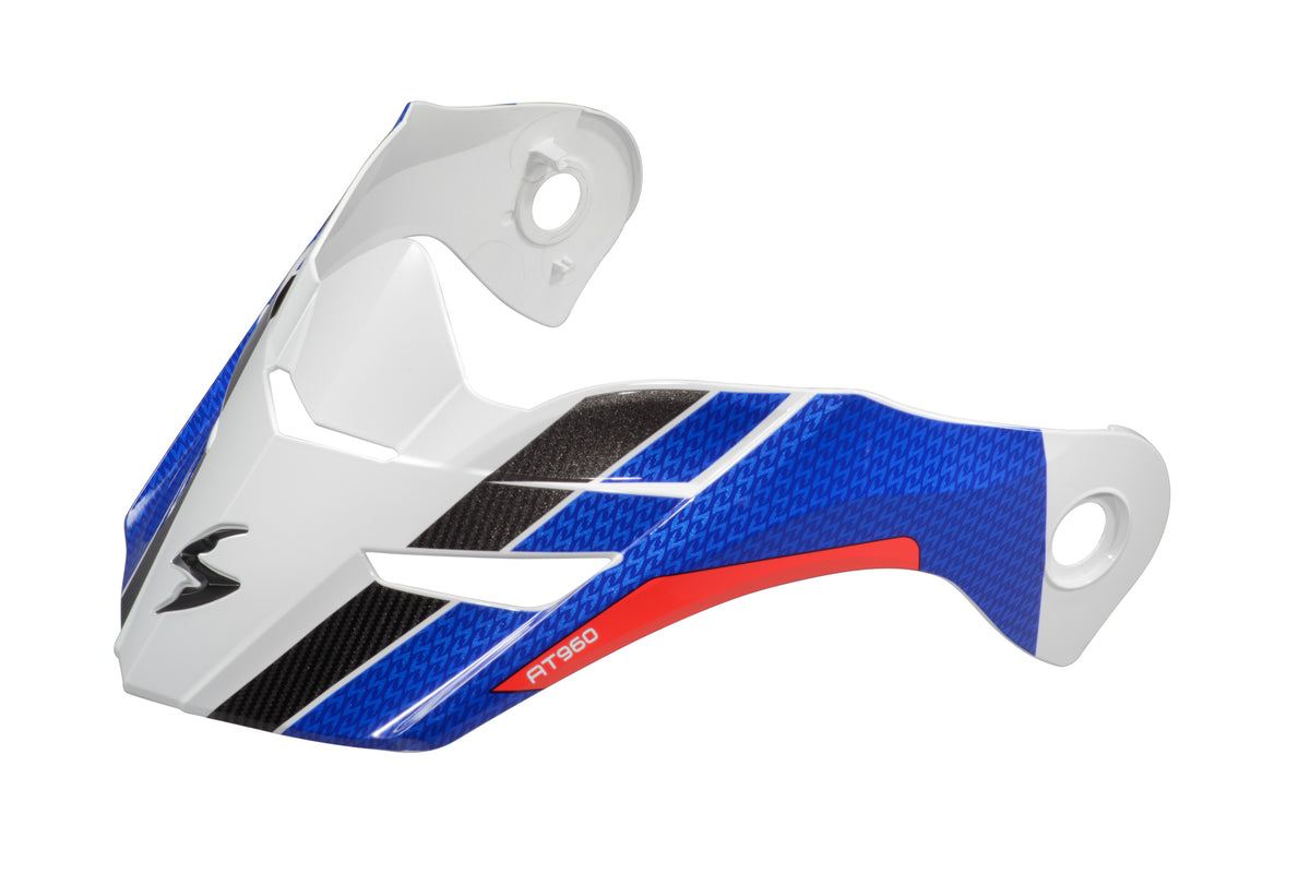 Exo At960 Peak Visor Hicks White/Blue