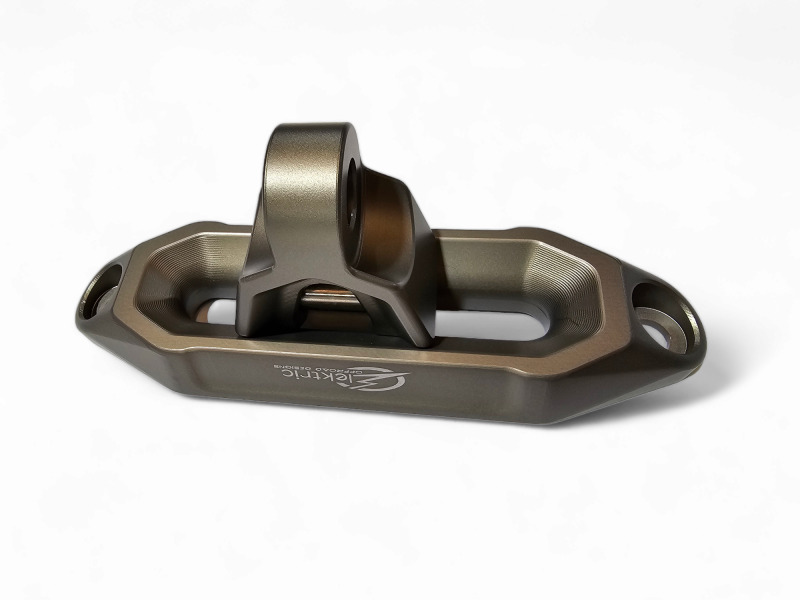 Elektric Offroad Winch Hawse Fairlead And Hook Combo Anodized Gun Metal